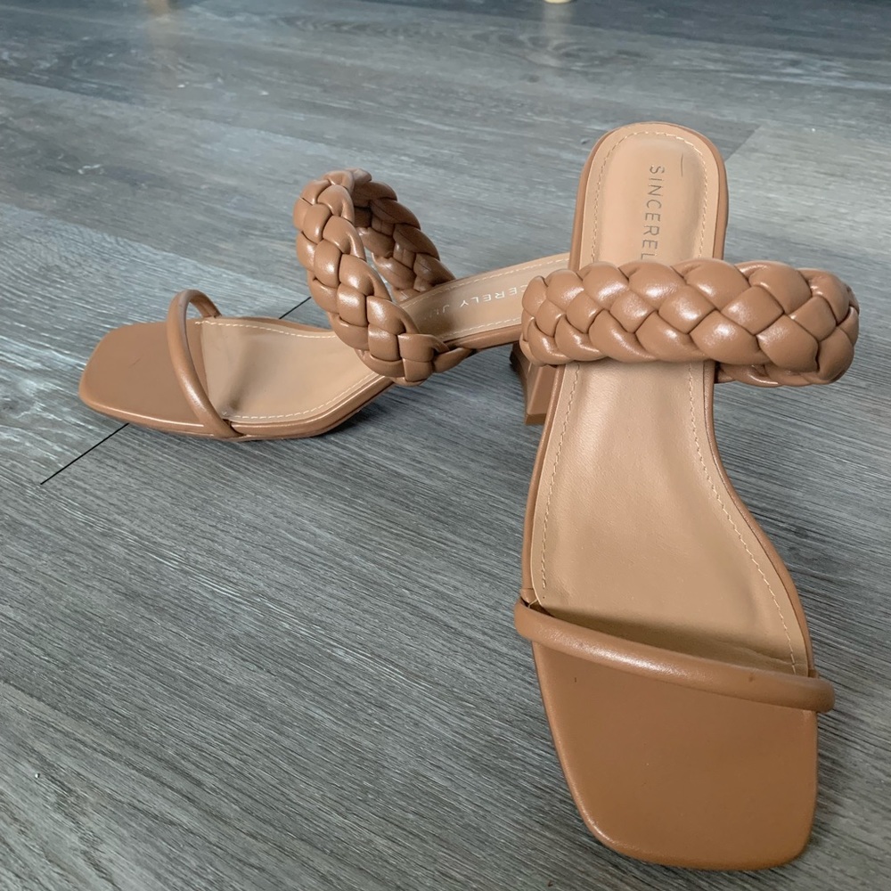 Sincerely Jules Strap Block Heels